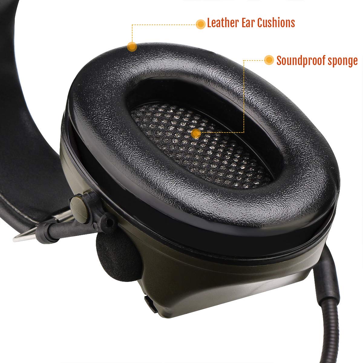 Foto 6 pulgar | Auriculares Tácticos Retevis Ehk007 Con Micrófono Para Caza Y Tiro - Venta Internacional.