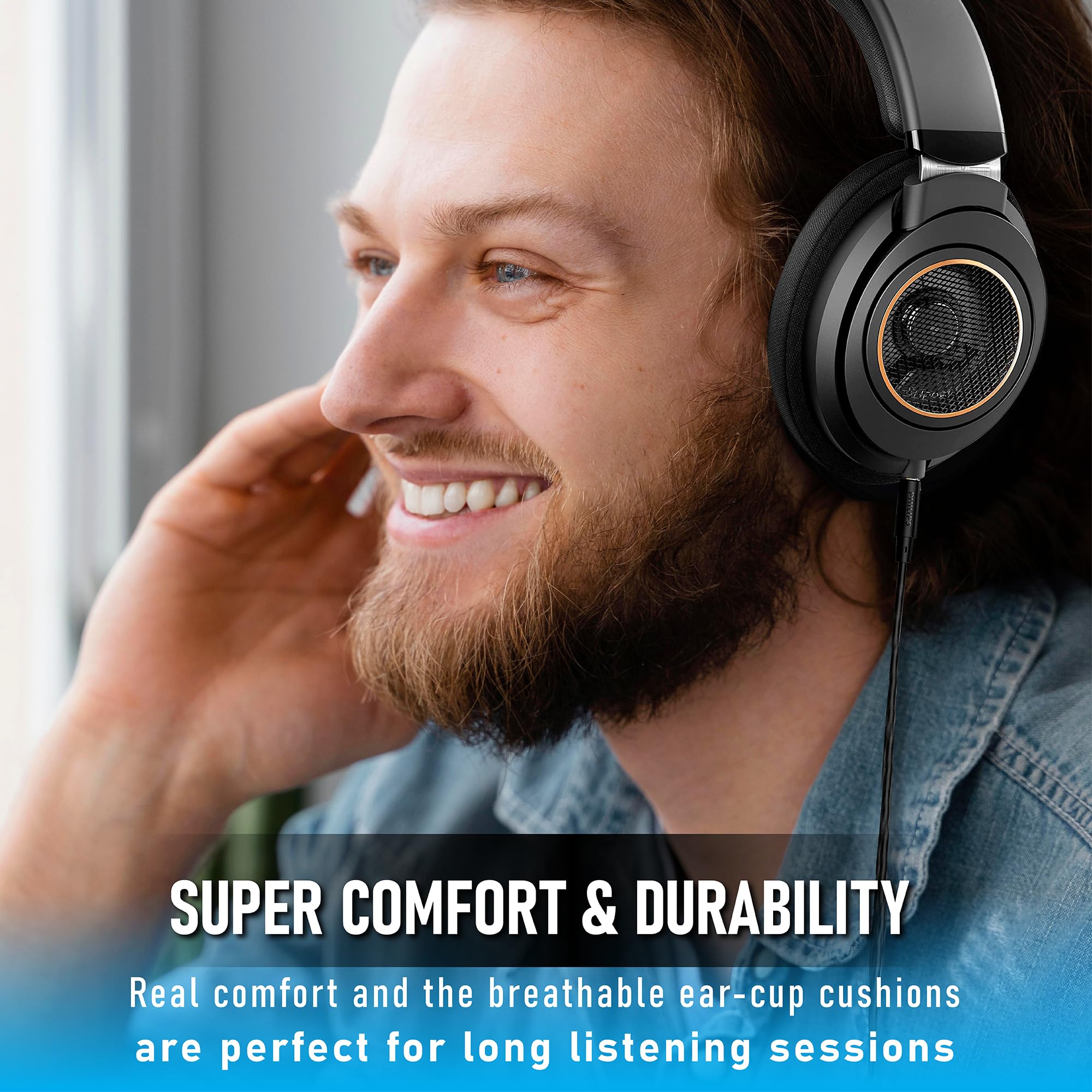 Foto 5 pulgar | Auriculares Philips Para Colocar Sobre La Oreja, Parte Trasera Abierta, Con Cable, Shp9600 - Venta Internacional.
