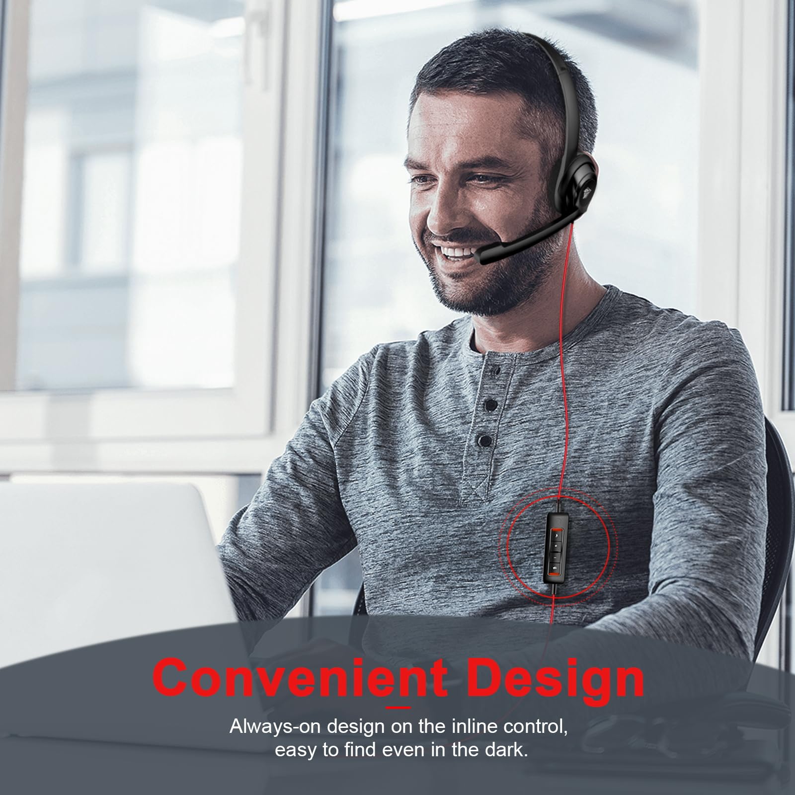 Foto 5 | Auriculares Nubwo Hw02 Usb Para Ordenador Con Micrófono, Color Negro - Venta Internacional.
