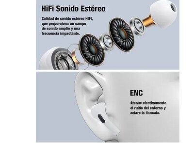 Foto 2 | Xtellar Audífonos In-ear Mvpsmart R95, Bluetooth 5.3 Tws, Negros – Calidad Premium