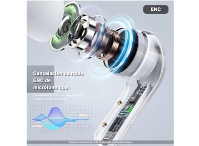 Foto 3 | Xtellar Audífonos In-ear Mvpsmart R95, Bluetooth 5.3 Tws, Negros – Calidad Premium