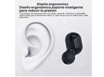 Foto 2 | Xtellar E7s Keluona - Audífonos Inalámbricos In-ear Tws Bluetooth Con Luz Led - Negros