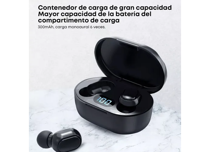 Foto 4 pulgar | Xtellar E7s Keluona - Audífonos Inalámbricos In-ear Tws Bluetooth Con Luz Led - Negros