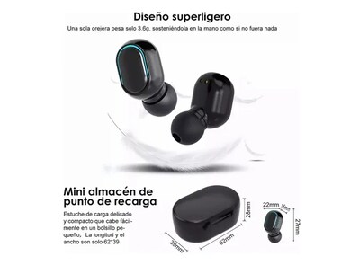 Foto 5 | Xtellar E7s Keluona - Audífonos Inalámbricos In-ear Tws Bluetooth Con Luz Led - Negros