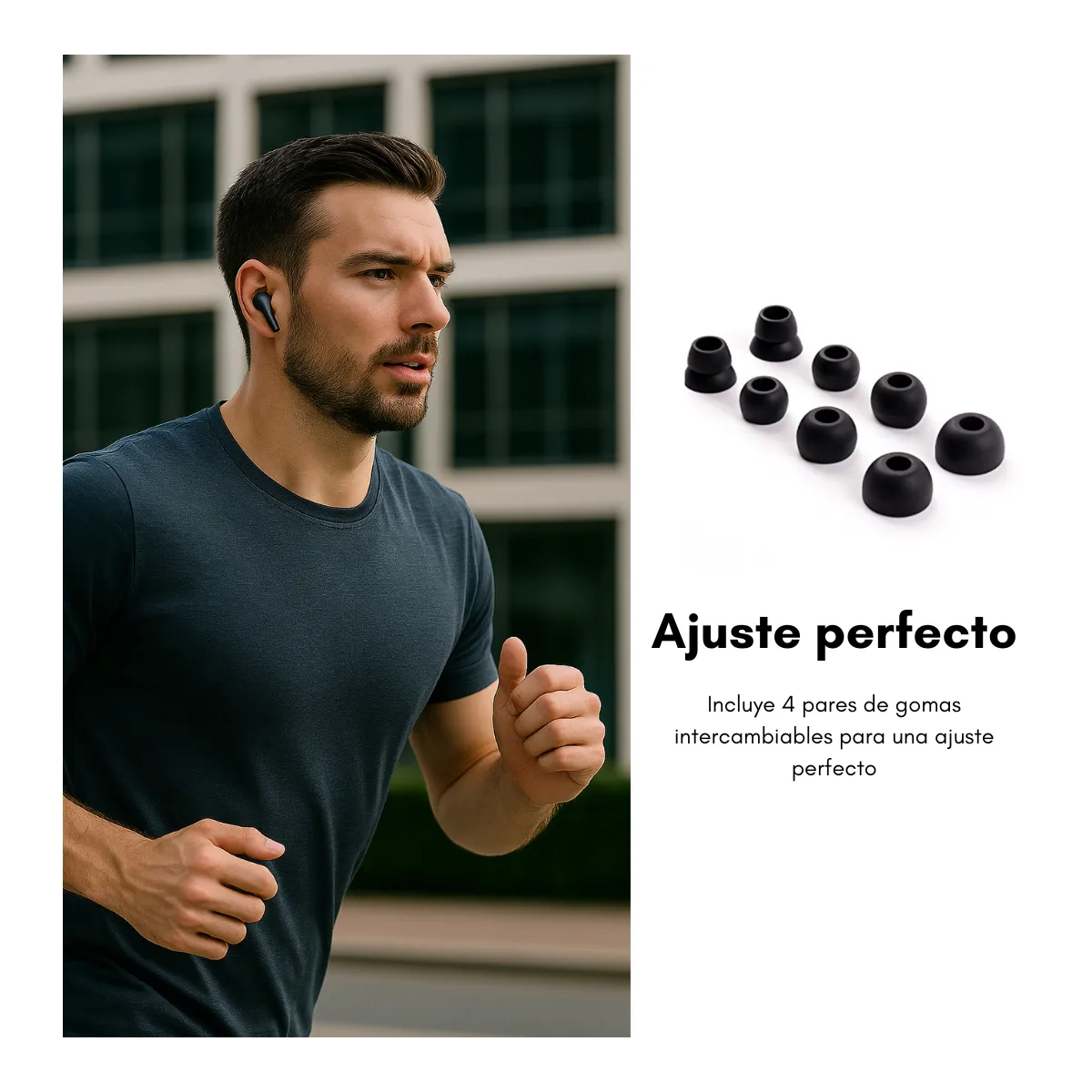 Foto 4 pulgar | Audífonos Bluetooth Cancelación De Ruido Lab.g Negro