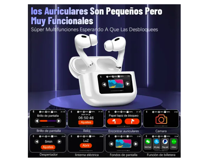 Foto 5 pulgar | Smart Pantalla Audífonos Xtellar Bluetooth 5.4 Anc Auriculares