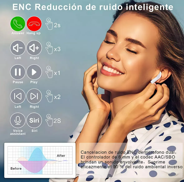 Foto 3 pulgar | Xtellar Premium Audífonos Inalámbricos Bluetooth 5.3  Efecto Sonido Hifi Hd  Emparejamiento Universal