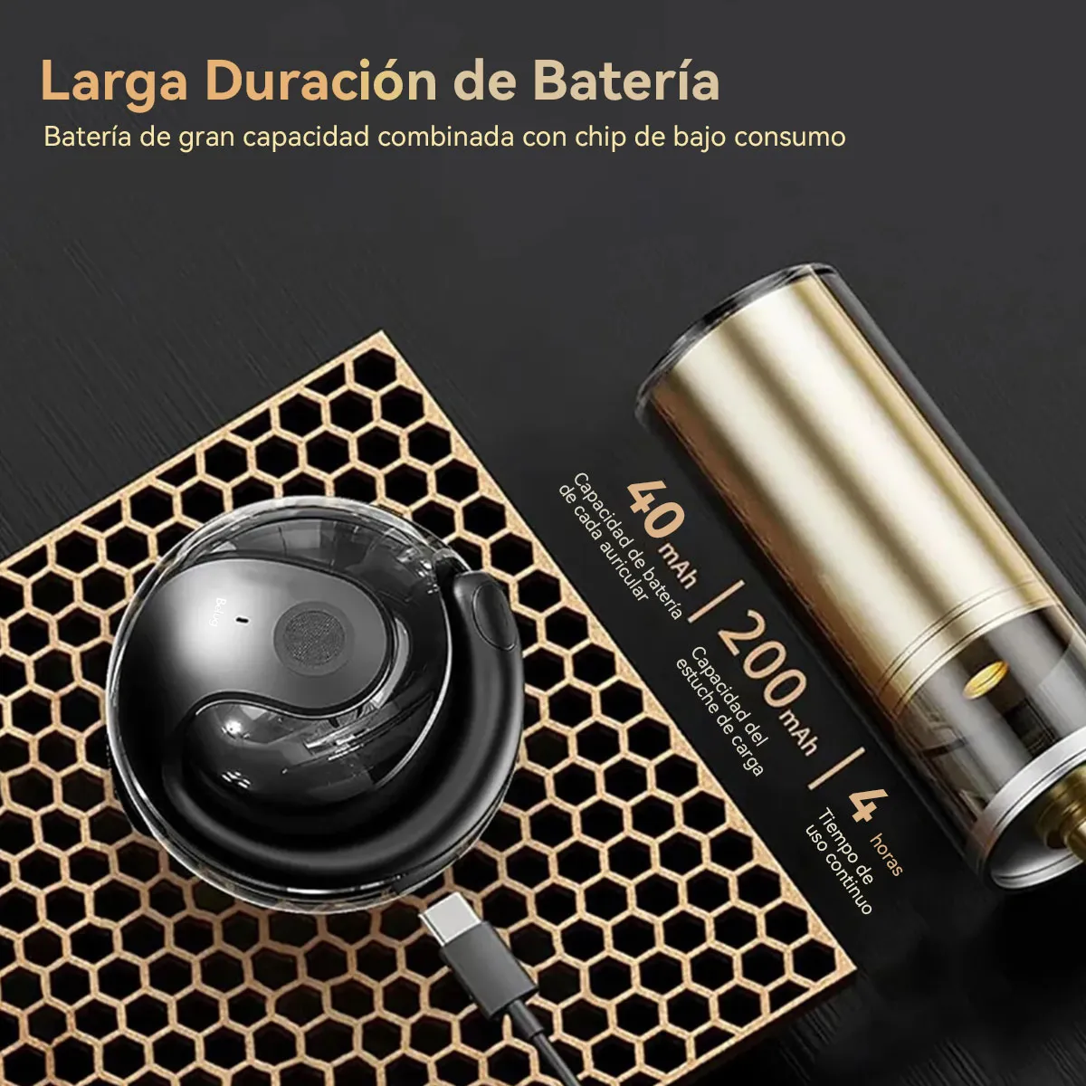Foto 5 pulgar | Auriculares Belug Deportivos De Conducción Negro
