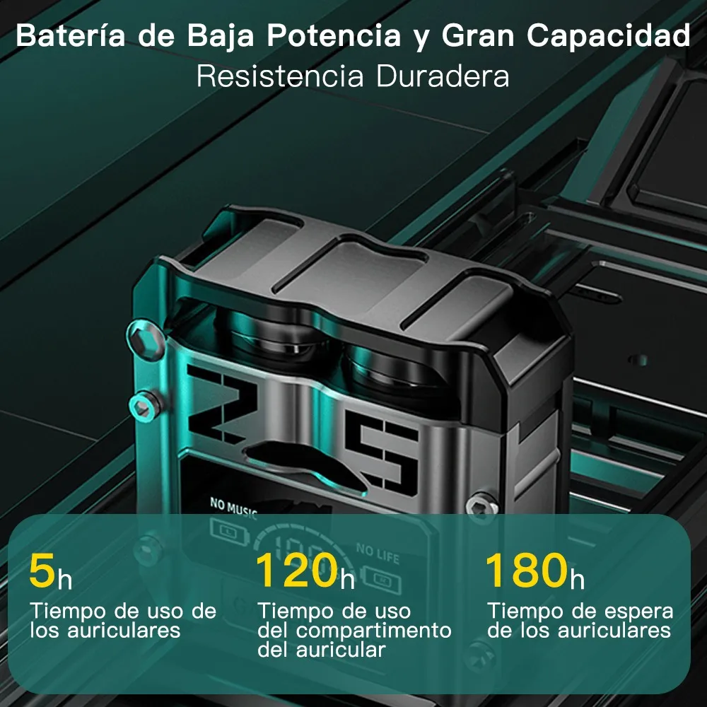 Foto 4 pulgar | ''audífonos Bluetooth 5.3 Tws Gamer Baja Latencia Auriculares Negro ''