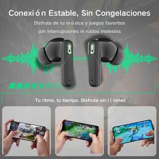 Foto 2 | Audífonos Bluetooth Deportivos A Prueba De Agua Negro