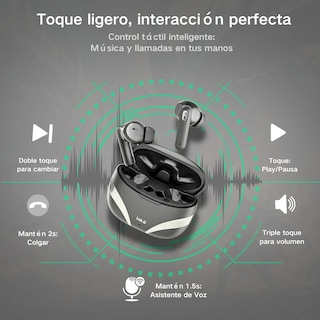 Foto 3 | Audífonos Bluetooth Deportivos A Prueba De Agua Negro