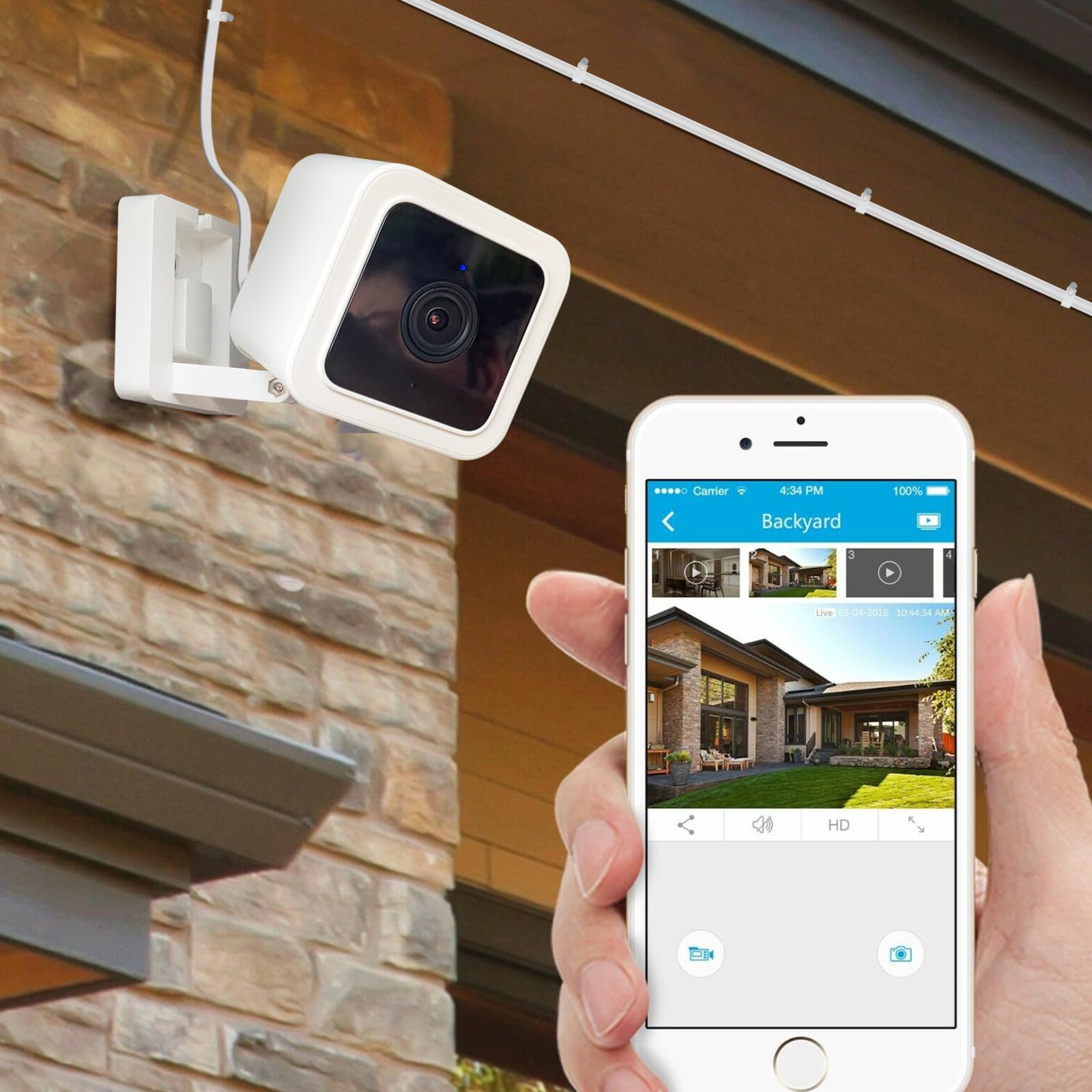 Foto 4 | Cable De Extensión De Alimentación De 9 M Compatible Con Wyze Cam V4  Color Blanco - Venta Internacional.