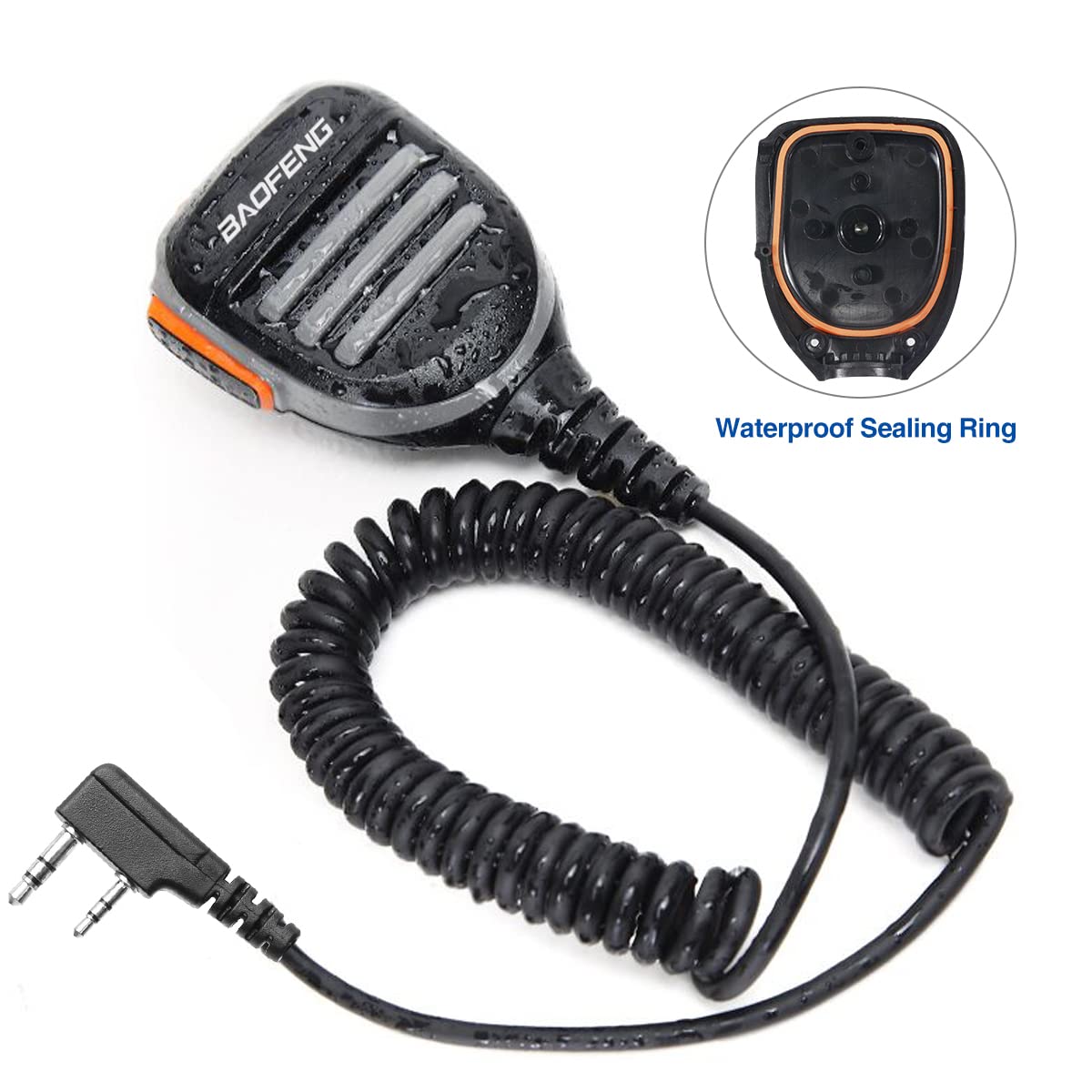 Foto 2 | Micrófono Con Altavoz Walkie Talkie Baofeng Uv-5r Bf-f8hp - Venta Internacional.
