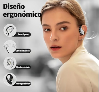 Foto 2 | Audifonos Inalambricos Bluetooth Gamer Con Micrófono Hd Integrado Auriculares Earbuds Negros