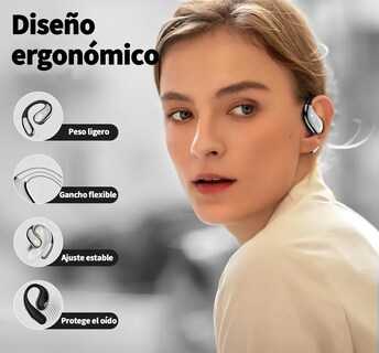 Foto 4 | Audifonos Inalambricos Bluetooth Gamer Con Micrófono Hd Integrado Auriculares Earbuds Negros