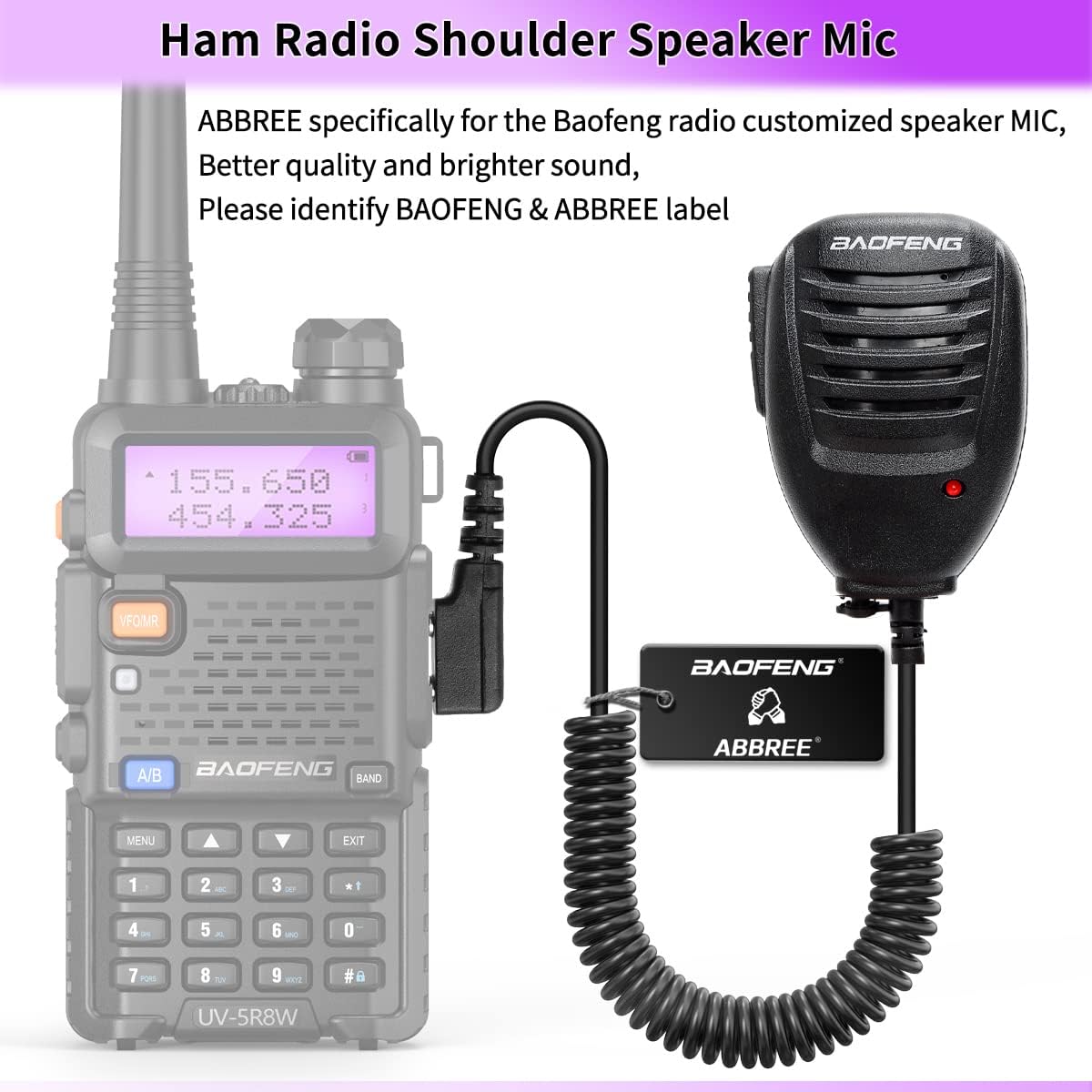 Foto 4 pulgar | Micrófono Con Altavoz Baofeng Para Radioaficionado Baofeng Uv-5r - Venta Internacional.