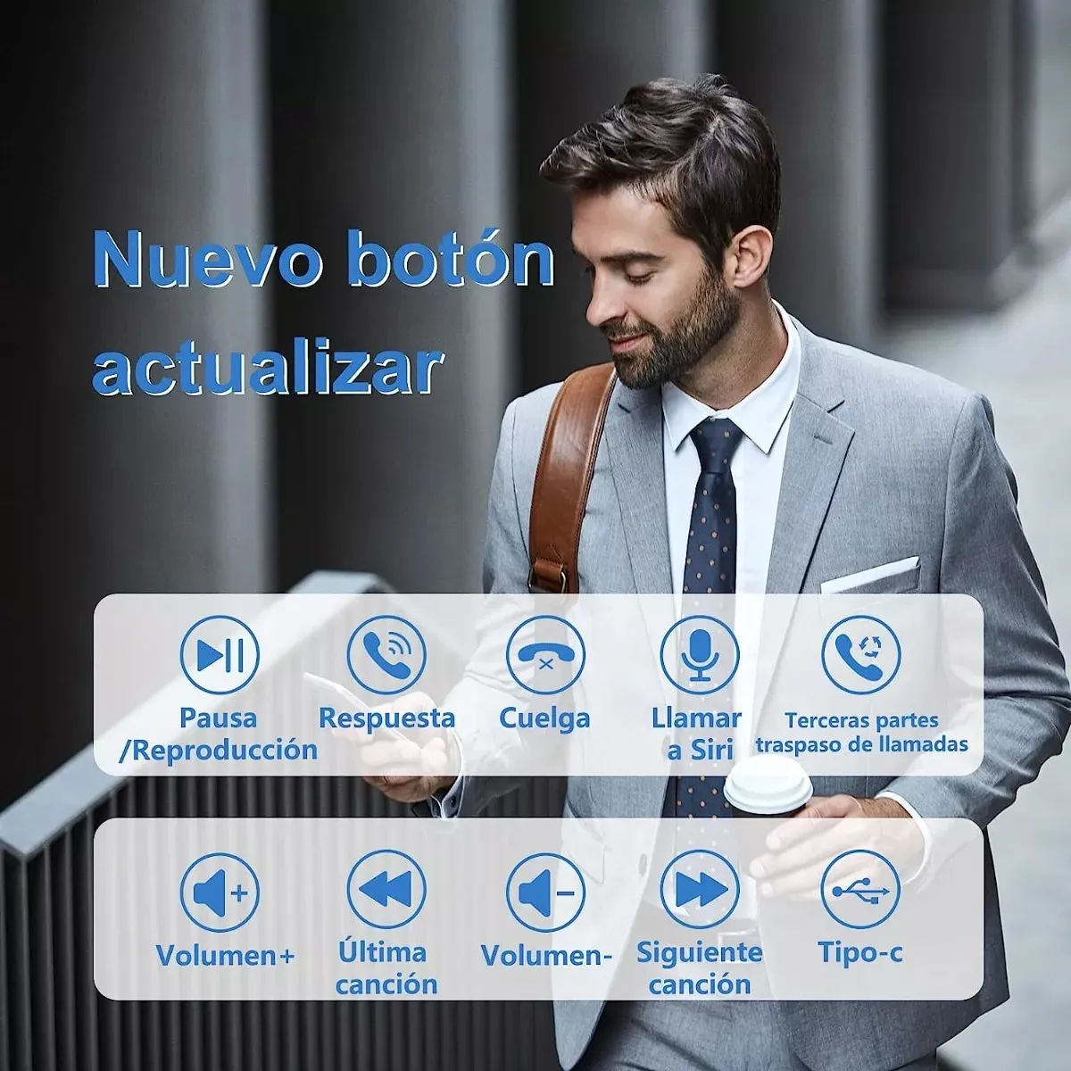 Foto 4 | Auriculares Inalámbricos Bluetooth Audífonos Reduc-ruido