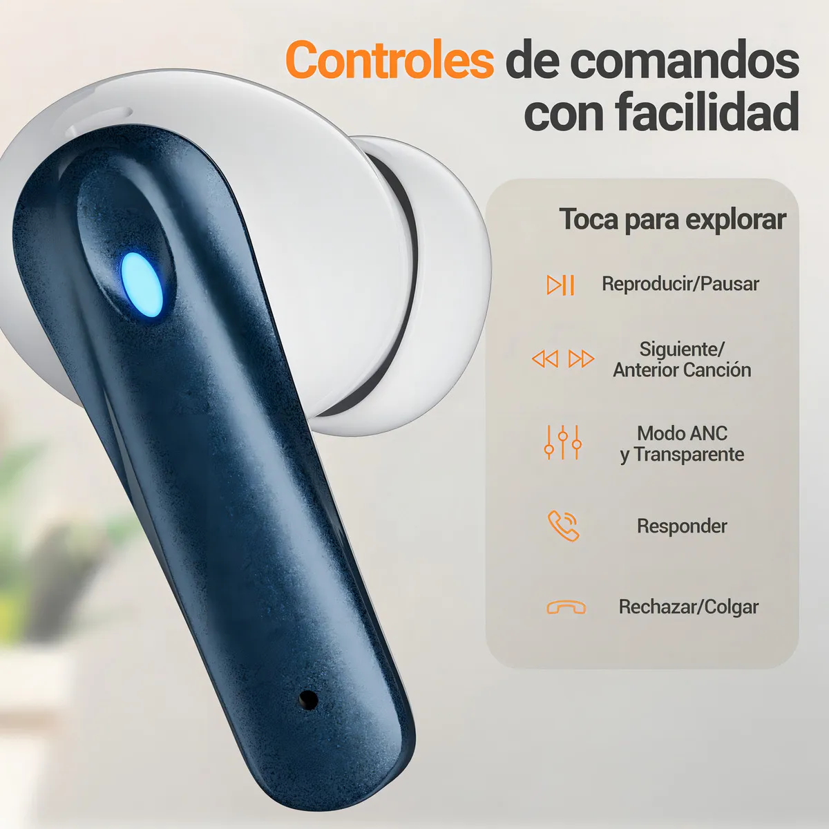 Foto 3 pulgar | Audífonos Inalámbricos Bluetooth Occiam P91 Azul