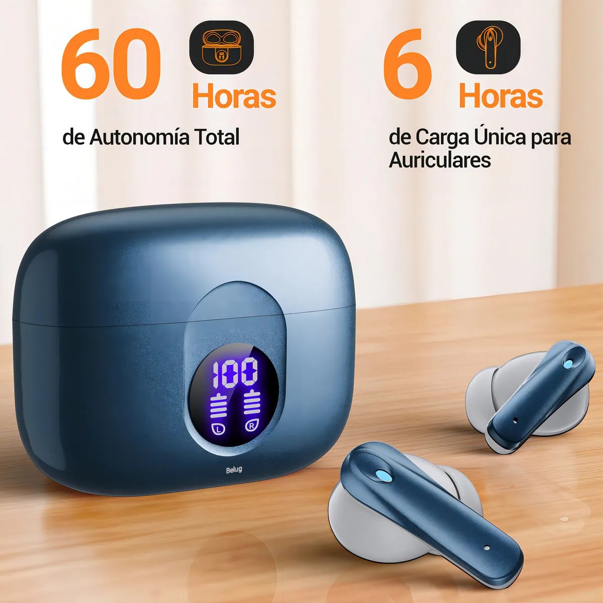 Foto 5 pulgar | Audífonos Inalámbricos Bluetooth Occiam P91 Azul