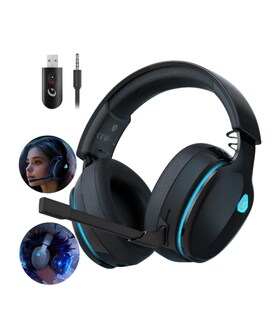 Foto 1 | Auriculares Gaming Inalámbricos Xtellar con Sonido Estéreo para PS5/PS4/PC - Negro