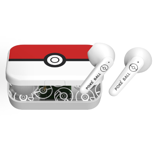 Foto 4 pulgar | Auriculares Inalámbricos Bluetooth Pokemon Poké Ball Classic Red - Venta Internacional.