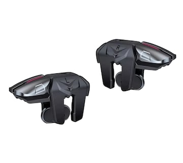 Foto 1 | Gatillos Celular con 4 Botones + 2 Dedales Gamer Sarafox Negro