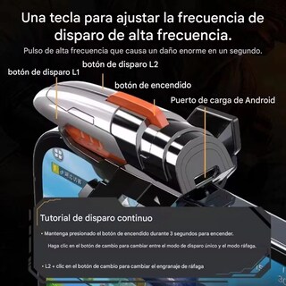 Foto 6 | Gatillos Joystick Memo para Celular
