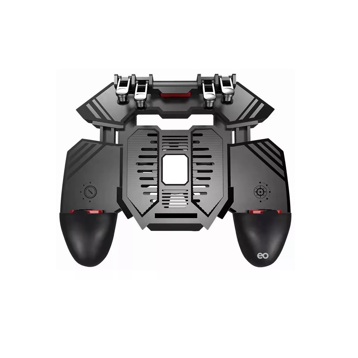 Gamepad 4 Gatillos Ventilador Recargable Control Celular Eo Safe Imports Esi-3830-1 Negro $689