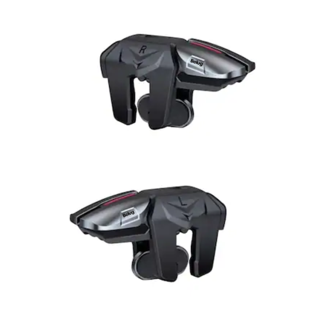 Foto 5 pulgar | Gatillos Celular Belug Con 4 Botones + Dedales Gamer Negro