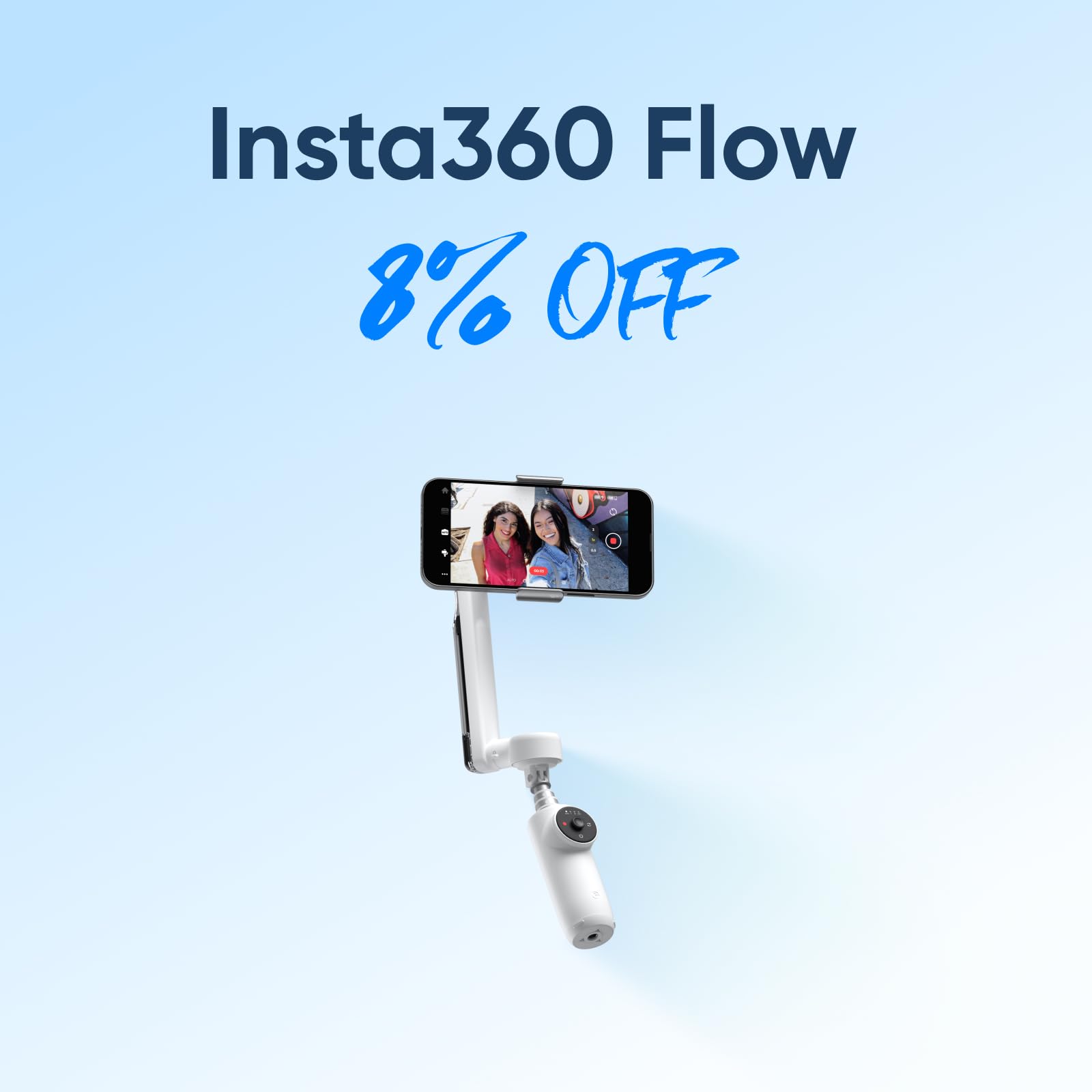 Foto 3 pulgar | Estabilizador De Cardán Insta360 Flow Para Smartphone Stone Grey - Venta Internacional.