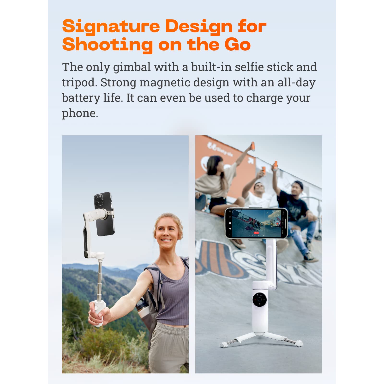 Foto 6 pulgar | Estabilizador De Cardán Insta360 Flow Para Smartphone Stone Grey - Venta Internacional.