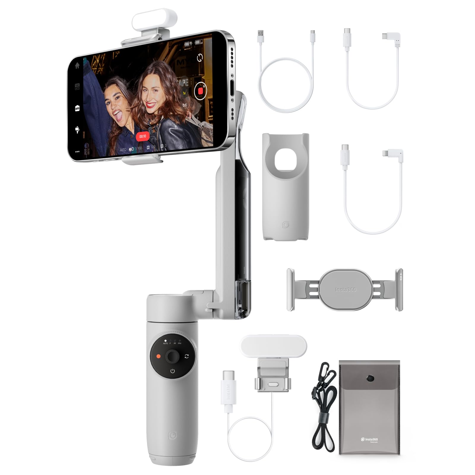 Foto 1 | Kit De Creación De Estabilizadores De Cardán Insta360 Flow Para Teléfonos Inteligentes - Venta Internacional.