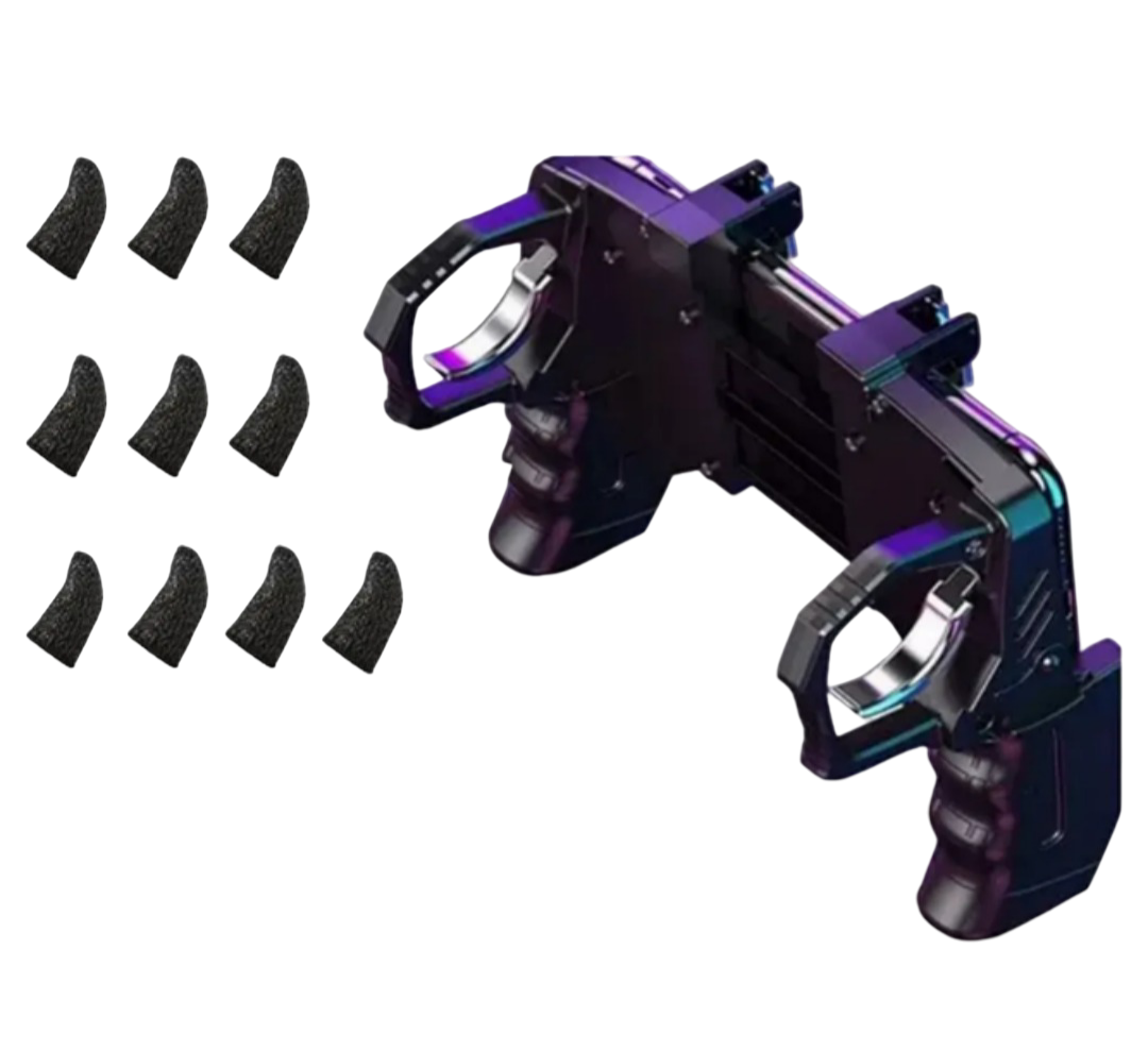 Foto 2 pulgar | Xtellar Controlador Gamepad Móvil, Gatillos Ergonómicos, Pack Con 10 Fundas Para Dedo