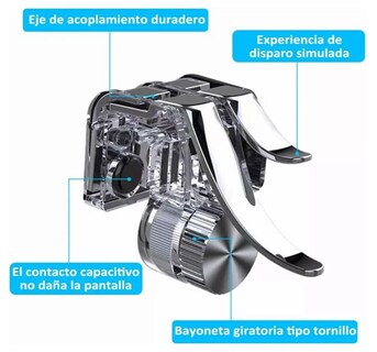 Foto 2 | Controlador De Juegos Xtellar Con Gatillos Metálicos Ajustables L1 R1, Diseño Ergonómico, Compatible Con Pubg Y Cod