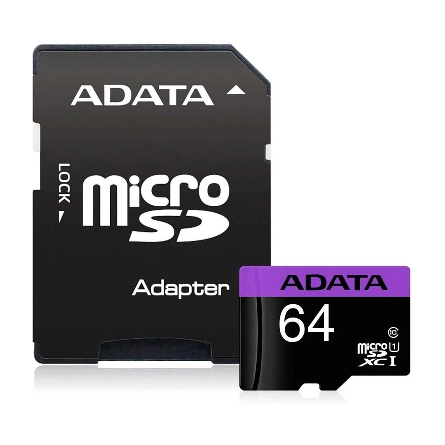 Foto 3 pulgar | Memoria Micro Sd 64gb Adata Clase 10 Video Full Hd Ausdx64guicl10-ra1