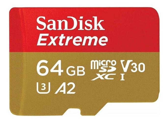 Foto 2 pulgar | Tarjeta de Memoria Sandisk Sdsqxa2 color Dorado Extreme Adaptador Sd 64gb