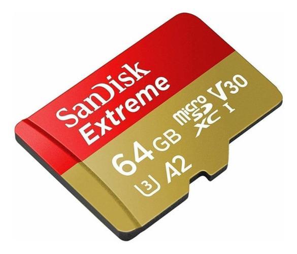 Foto 3 pulgar | Tarjeta de Memoria Sandisk Sdsqxa2 color Dorado Extreme Adaptador Sd 64gb