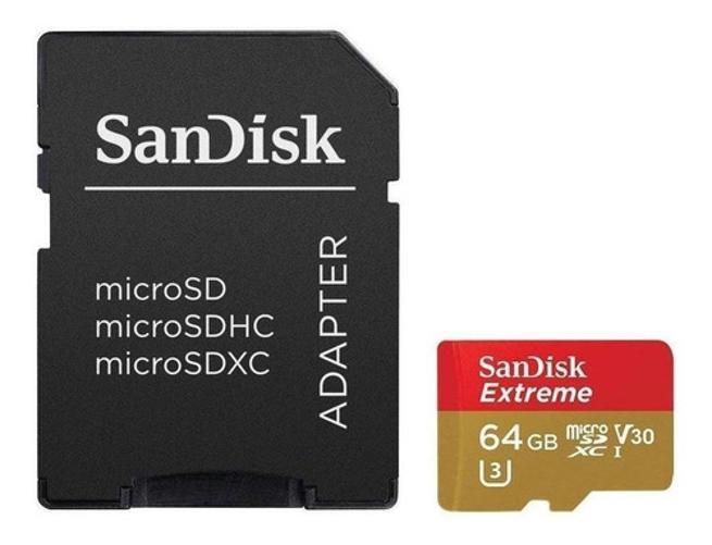 Foto 3 | Tarjeta de Memoria Sandisk Sdsqxa2 color Dorado Extreme Adaptador Sd 64gb