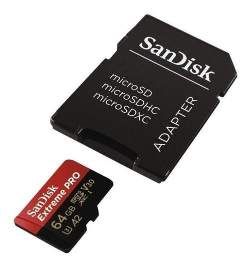 Foto 4 pulgar | Tarjeta Memoria Sandisk Sdsqxcy-064g-gn6ma color Negro Extreme Pro de 64gb