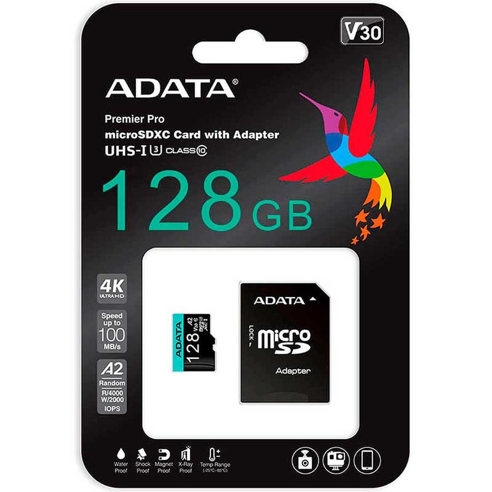 Foto 5 pulgar | Memoria Micro Sdxc 128gb Adata Premier Pro Clase 10 Juegos A2 Video 4k V30 Ausdx128gui3v30sa2-r