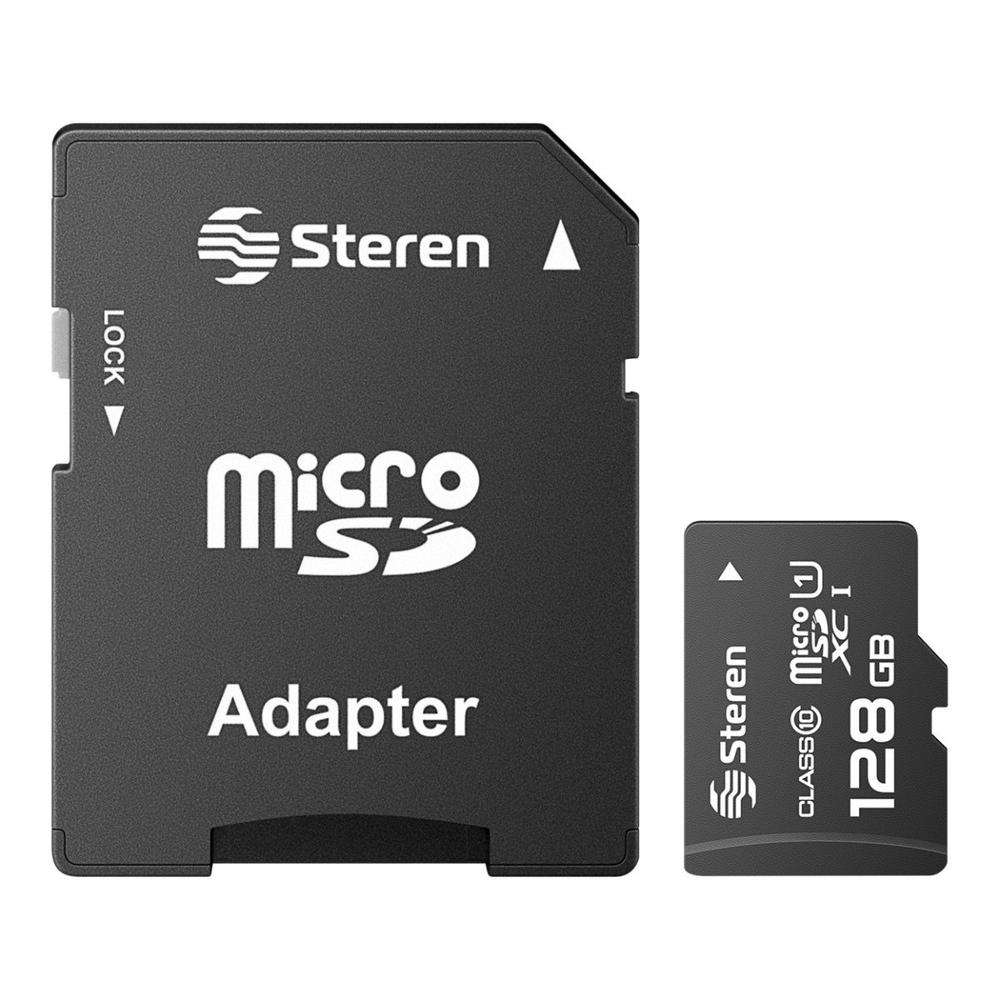 Memoria Microsd Xc De 128 Gb, Clase Uhs- Iu1 V10 A1 Con Adaptador Sd