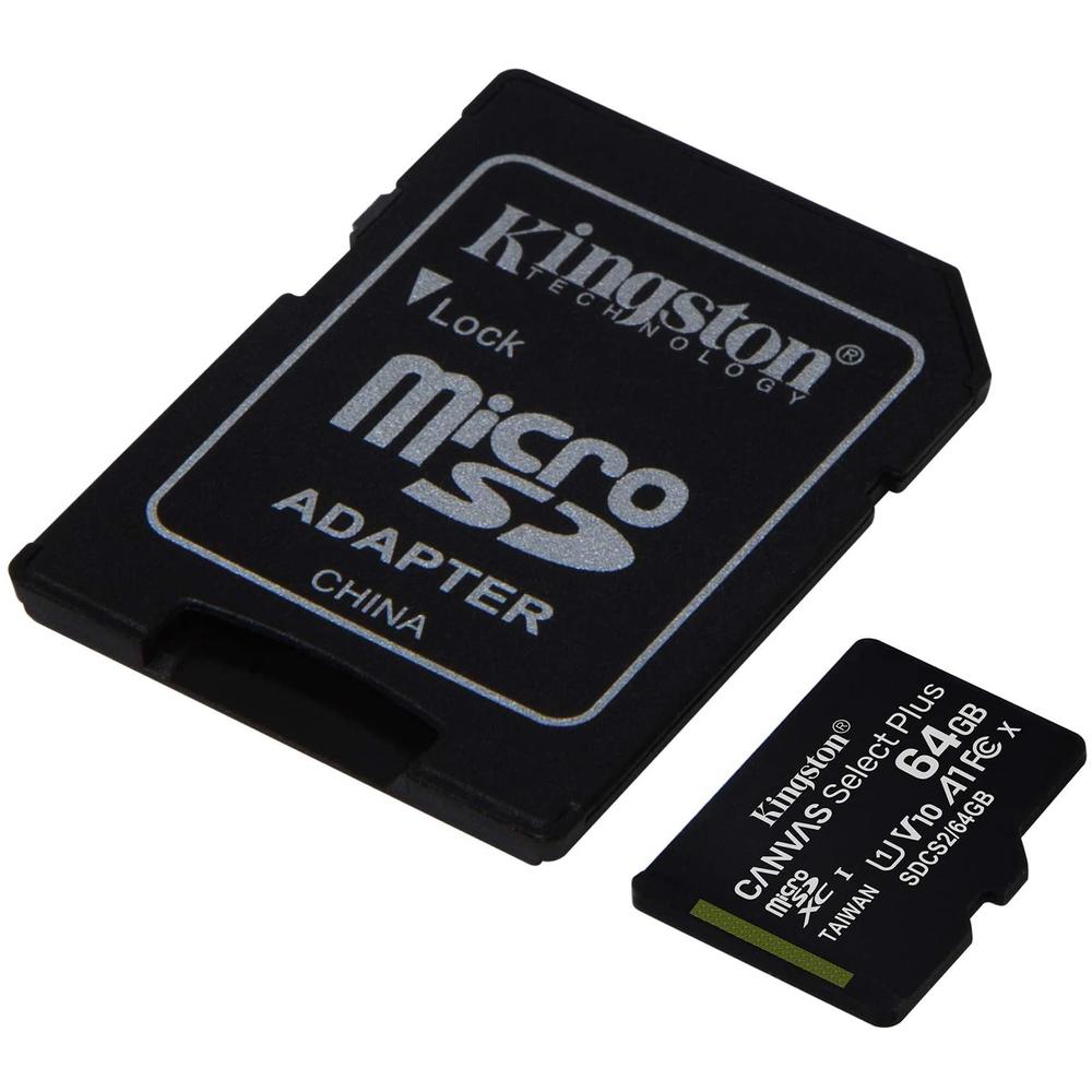 Foto 3 pulgar | Memoria Micro Sd 64gb Kingston Canvas Select Plus Clase 10 A1 Video Full Hd V10 Sdcs2/64gb