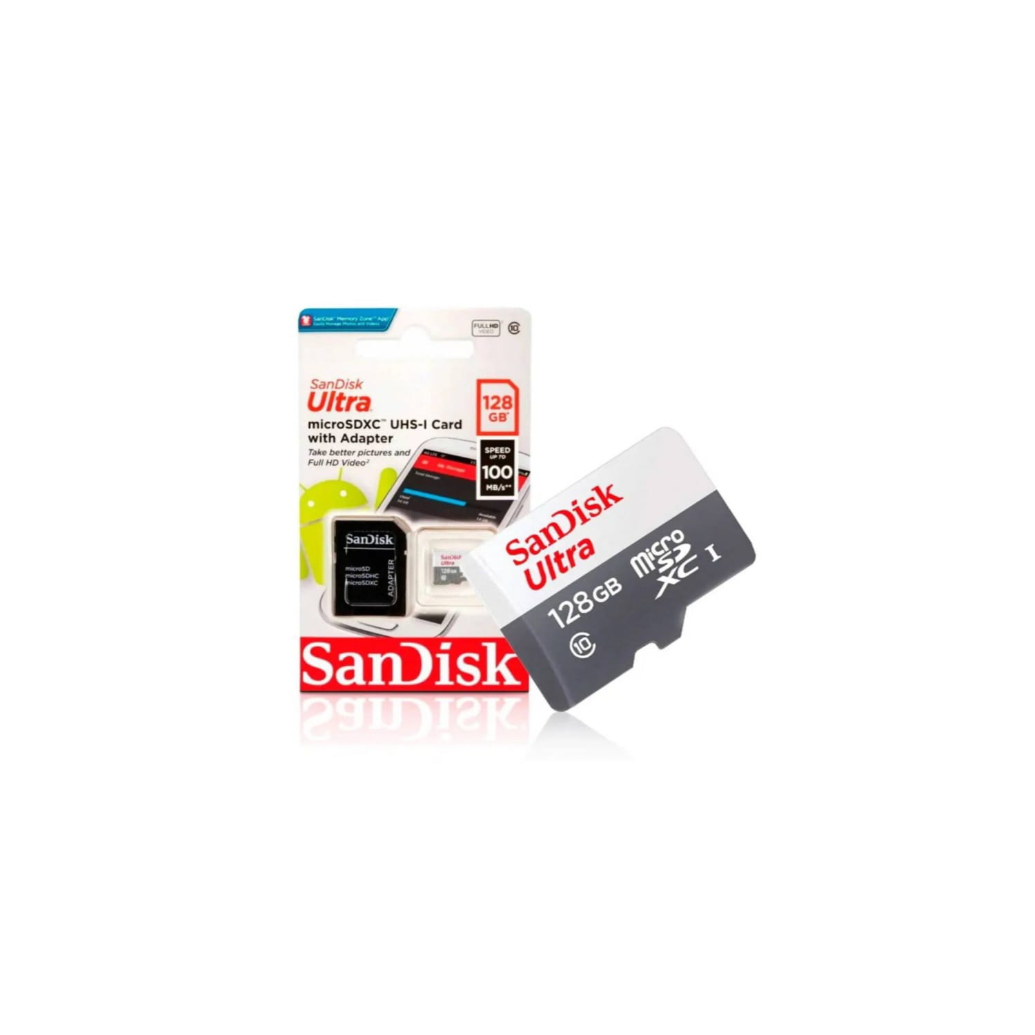 Foto 2 pulgar | Tarjeta Microsd Sandisk 128 Gb Clase 10 100 Mbps Universal Compat - Venta Internacional