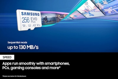 Foto 6 | Tarjeta de Memoria Samsung Evo Plus 256 Gb Micro Sdxc con Adaptador Sd - Venta Internacional