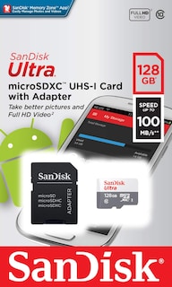 Foto 3 | Tarjeta De Memoria Sandisk Ultra Microsd 128gb Class 10 Uhs-i - Venta Internacional.