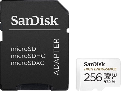 Foto 3 | Tarjeta Microsdxc Sandisk High Endurance Video De 256 Gb Con Adaptador - Venta Internacional.