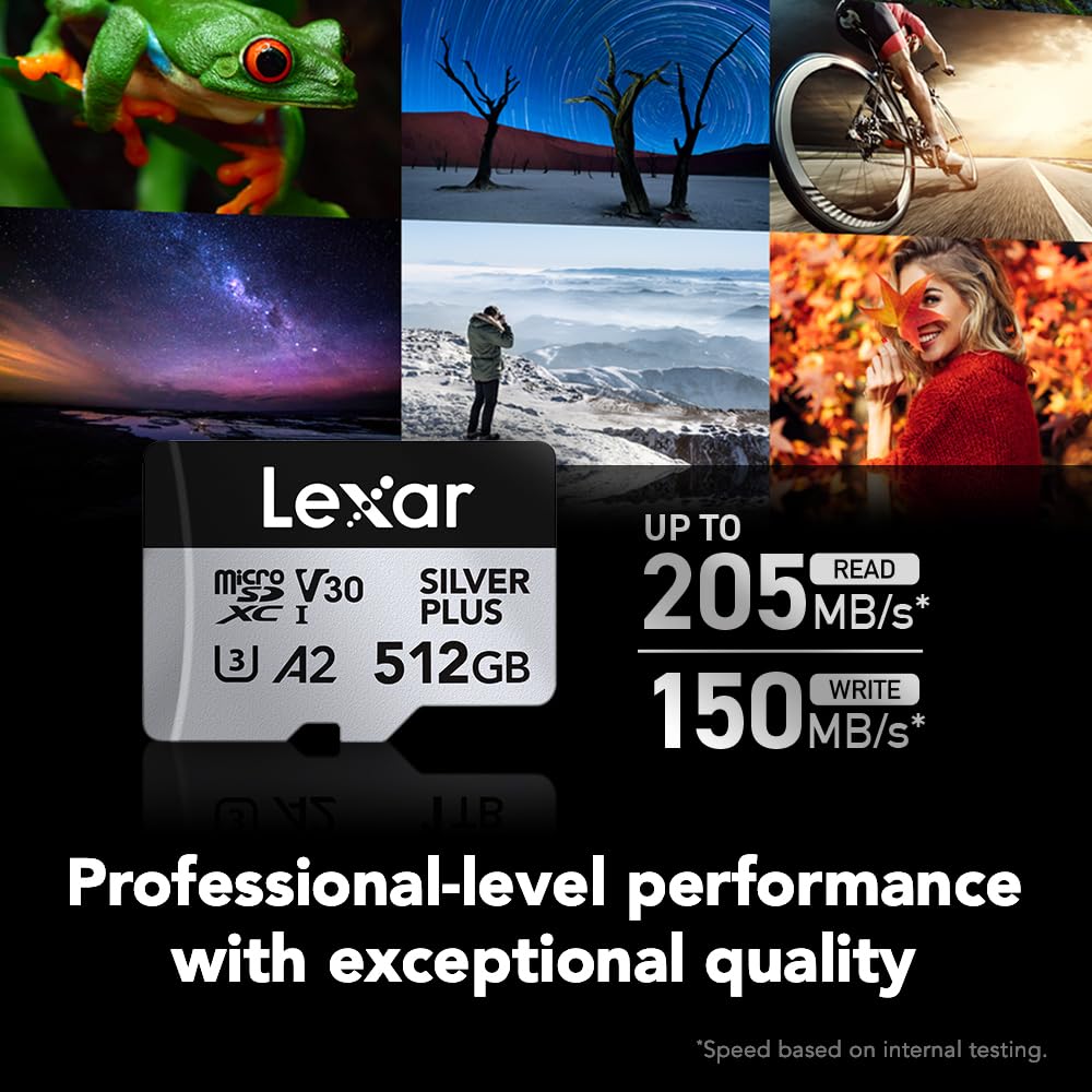 Foto 3 pulgar | Tarjeta De Memoria Lexar 512gb Professional Silver Plus Microsdxc - Venta Internacional.