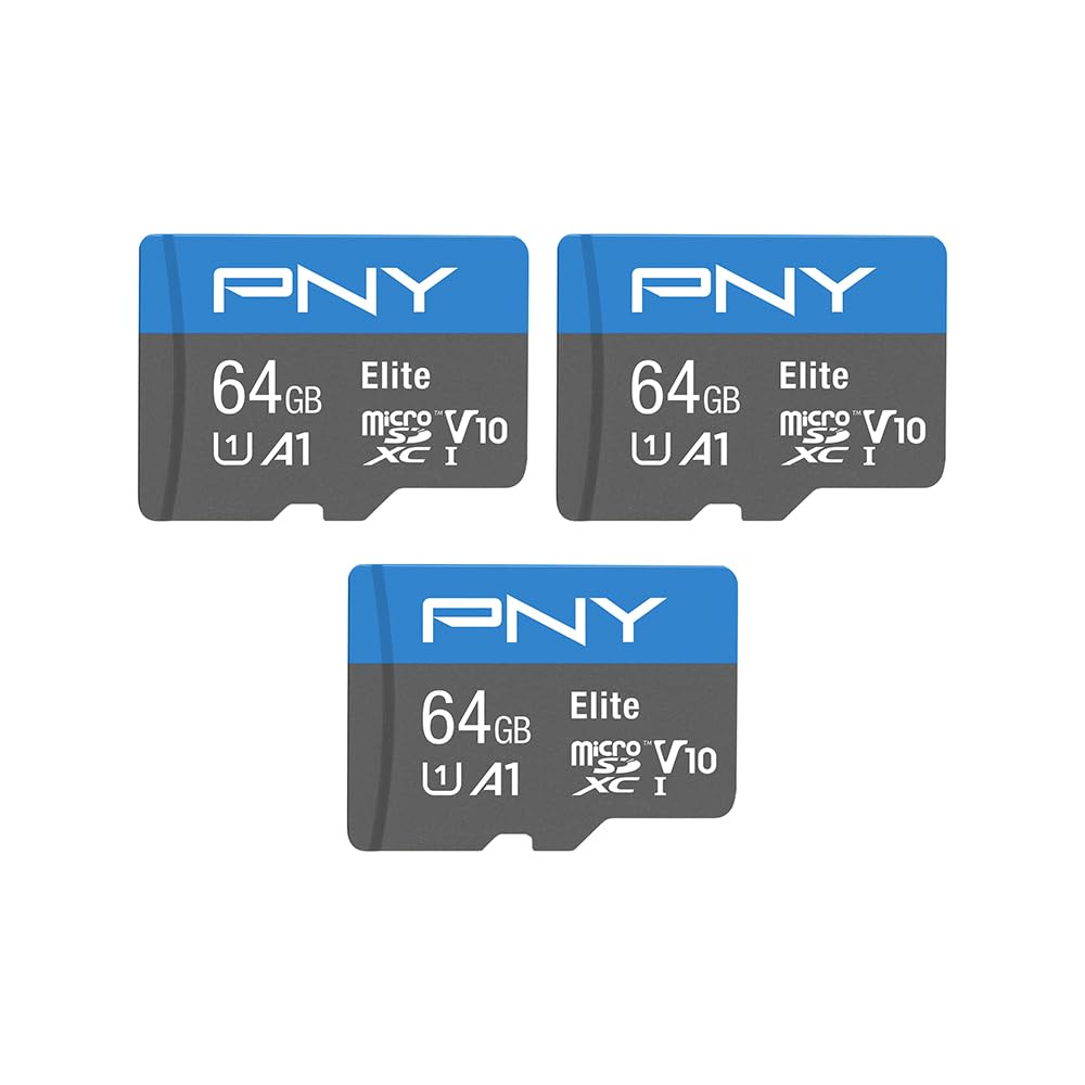 Foto 2 pulgar | Tarjeta De Memoria Pny Elite De 64 Gb, Clase 10 U1, V10 A1, Microsdxc, Paquete De 3 - Venta Internacional.