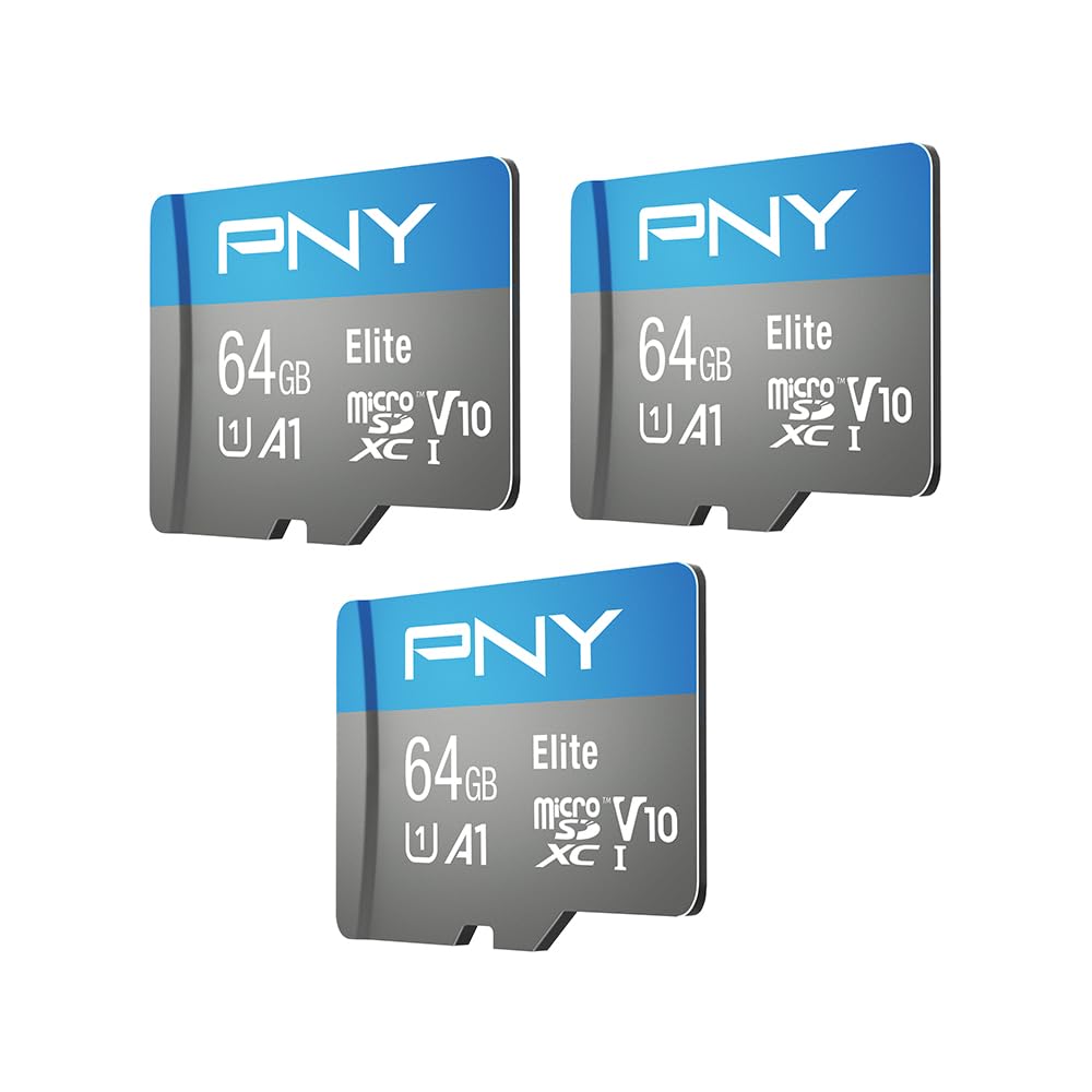 Foto 3 pulgar | Tarjeta De Memoria Pny Elite De 64 Gb, Clase 10 U1, V10 A1, Microsdxc, Paquete De 3 - Venta Internacional.