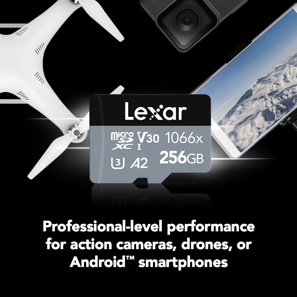 Foto 3 pulgar | Tarjeta Micro Sd Lexar Professional 256 Gb 1066x Uhs-i U3 V30 A2 - Venta Internacional.